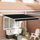 Vidaxx faltbarer Sonnenschirm schwarz 350 x 250 cm Stoff