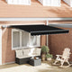 Vidaxx faltbarer Sonnenschirm schwarz 350 x 250 cm Stoff