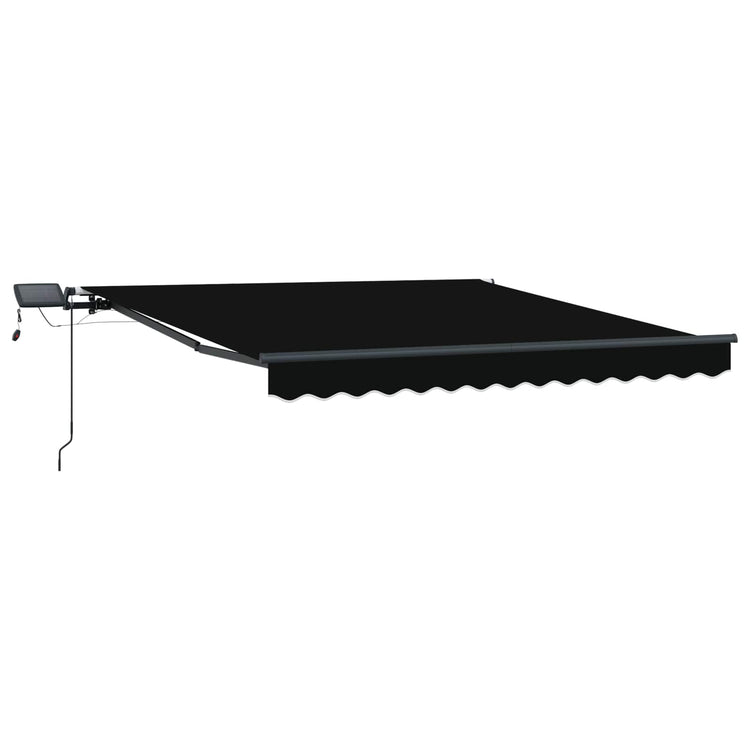 Vidaxx faltbarer Sonnenschirm schwarz 350 x 250 cm Stoff