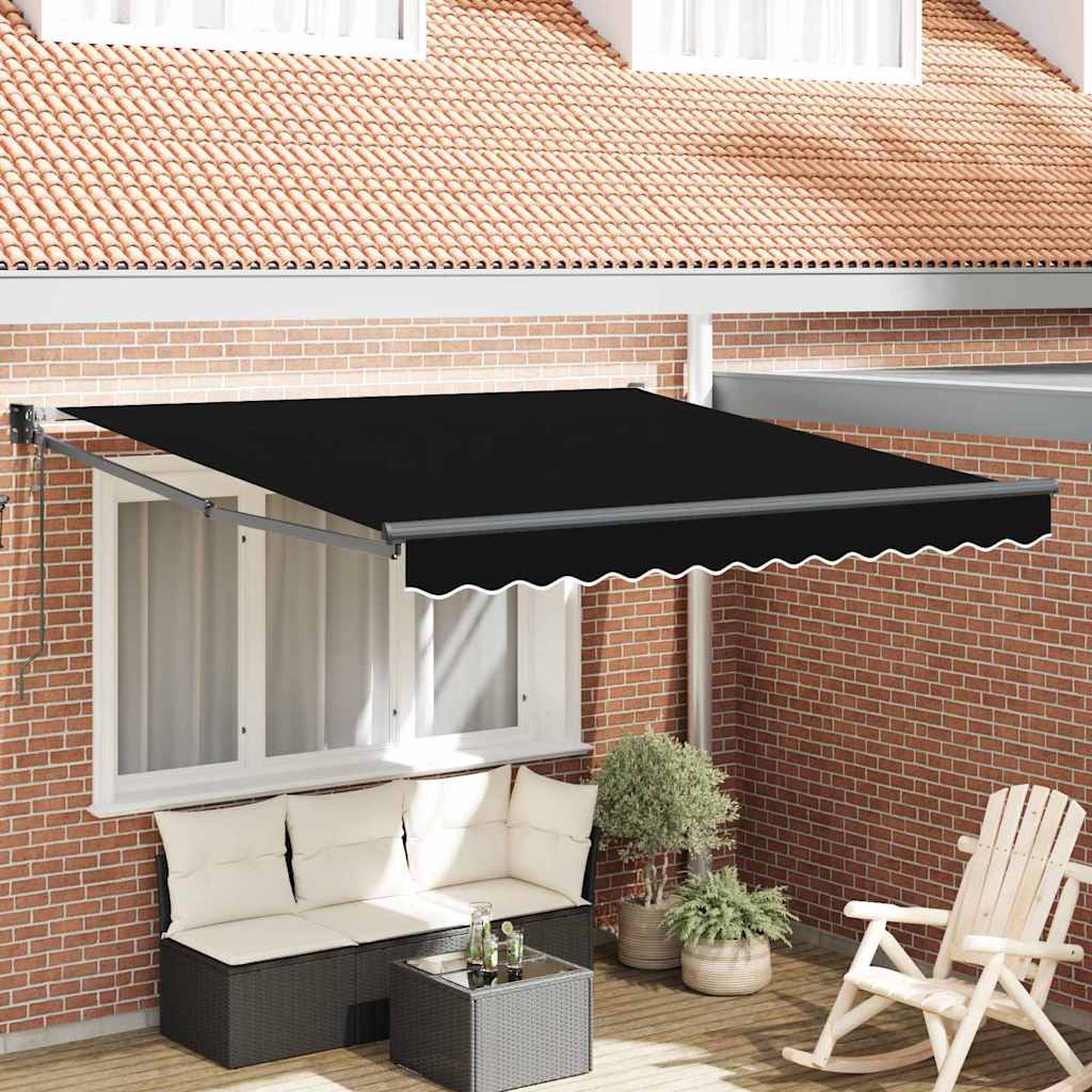 Vidaxx faltbarer Sonnenschirm schwarz 350 x 250 cm