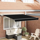 Vidaxx faltbarer Sonnenschirm schwarz 350 x 250 cm