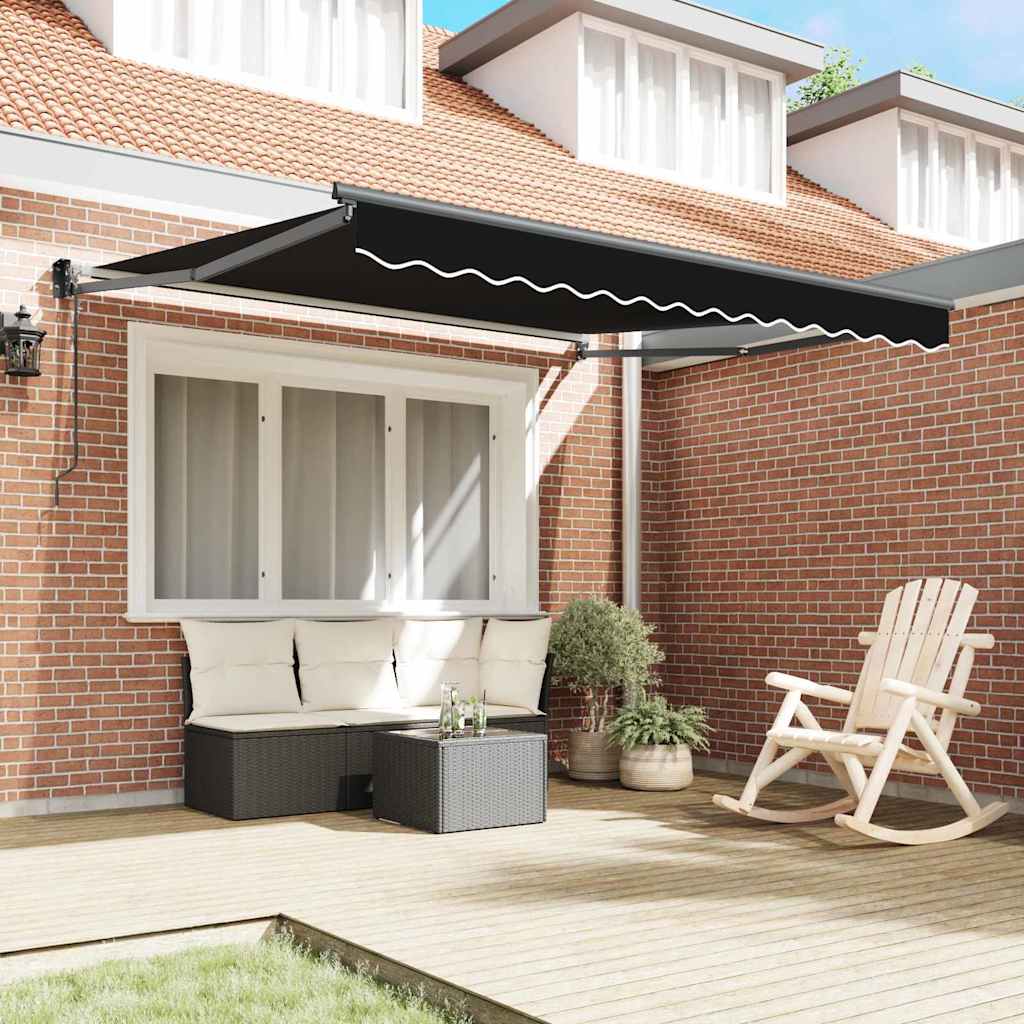 Vidaxx faltbarer Sonnenschirm schwarz 350 x 250 cm