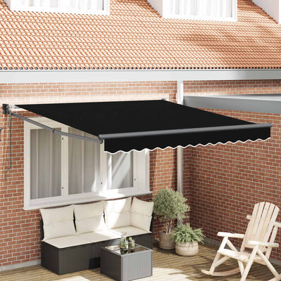 Vidaxx faltbarer Sonnenschirm schwarz 350 x 250 cm