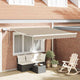 Vidaxx faltbarer Sonnenschirm Beige 350 x 250 cm Stoff und Stahl