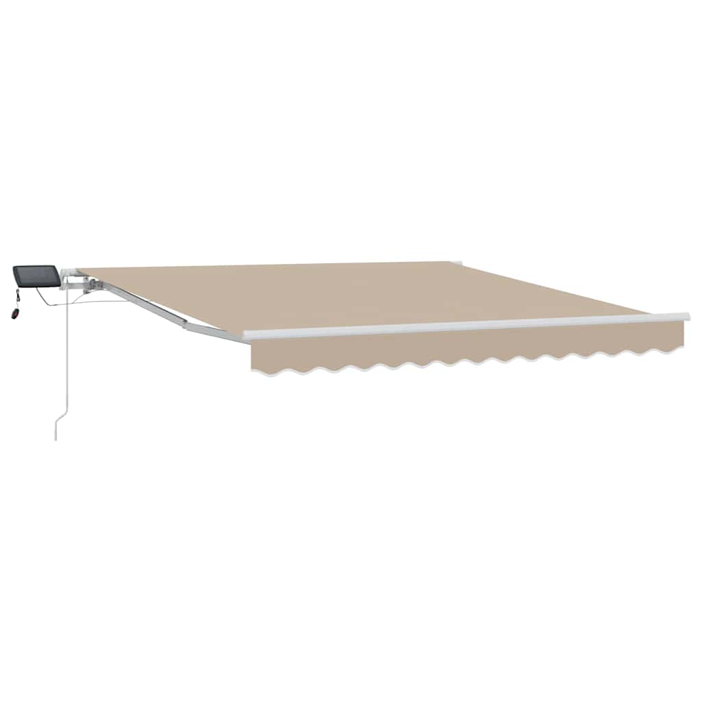 Vidaxx faltbarer Sonnenschirm Beige 350 x 250 cm Stoff und Stahl