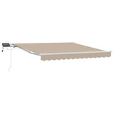 Vidaxx faltbarer Sonnenschirm Beige 350 x 250 cm Stoff und Stahl - afbeelding 2