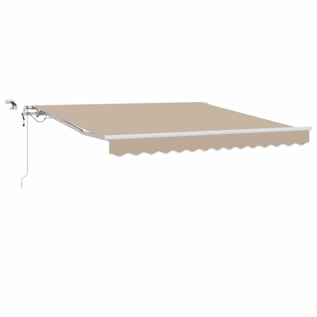 Vidaxx faltbarer Sonnenschirm Beige 350 x 250 cm Polyester und Metall