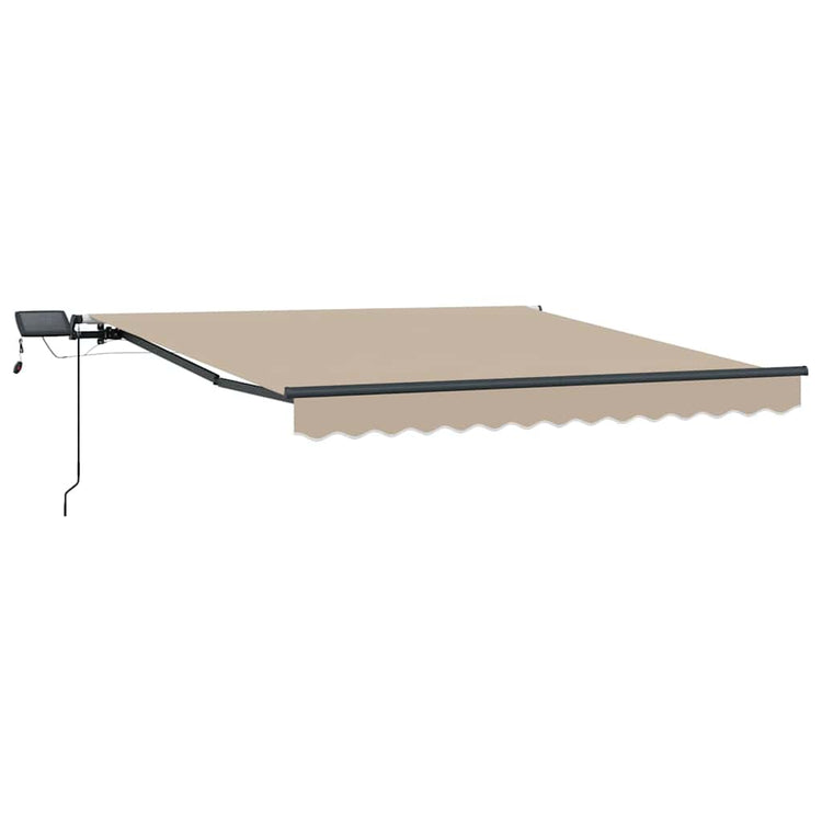 Vidaxx faltbarer Sonnenschirm beige 350 x 250 cm Stoff
