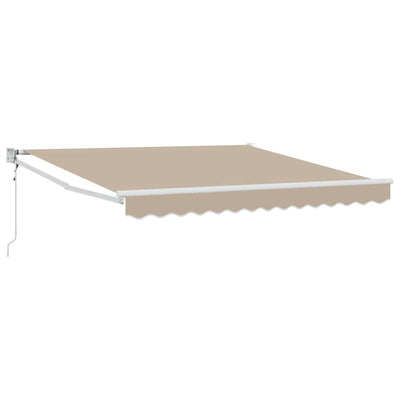 Vidaxx faltbarer Sonnenschirm Beige 350 x 250 cm