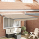 Vidaxx faltbarer Sonnenschirm Beige 350 x 250 cm