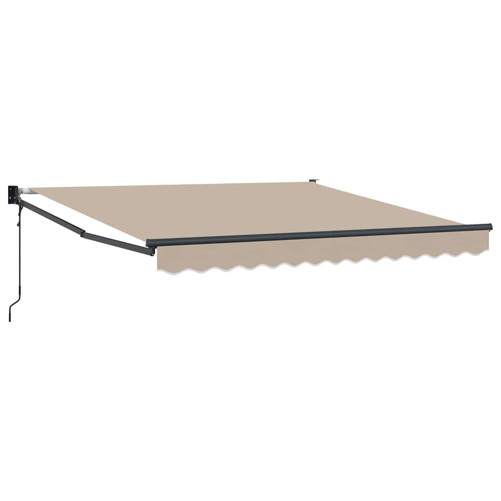 Vidaxx faltbarer Sonnenschirm Beige 350 x 250 cm