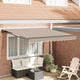 Vidaxx faltbarer Sonnenschirm Beige 350 x 250 cm Polyester und Metall