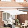 Vidaxx faltbarer Sonnenschirm weiß 350 x 250 cm Polyester und Aluminium