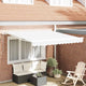 Vidaxx faltbarer Sonnenschirm weiß 350 x 250 cm Polyester und Aluminium