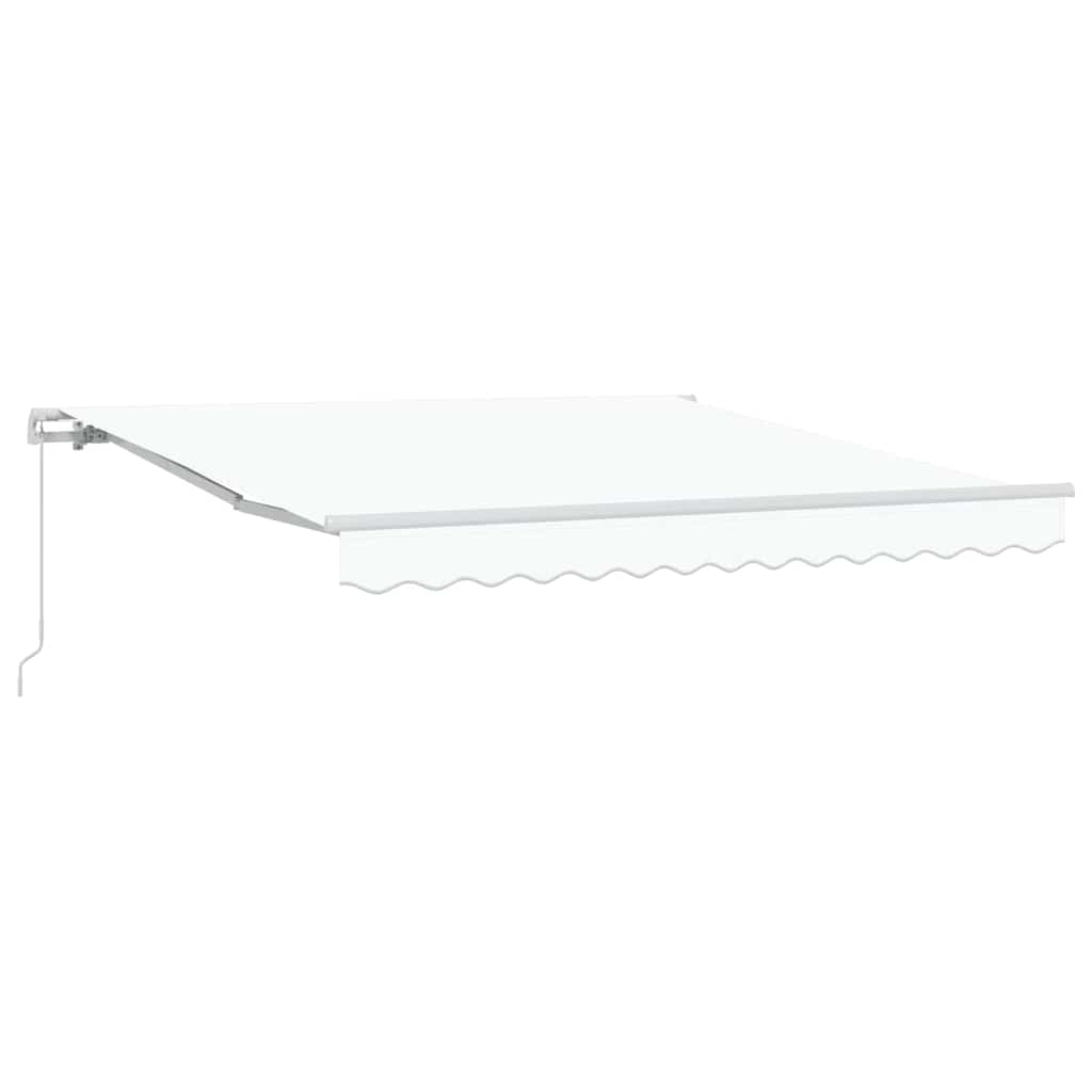 Vidaxx faltbarer Sonnenschirm weiß 350 x 250 cm Polyester und Aluminium