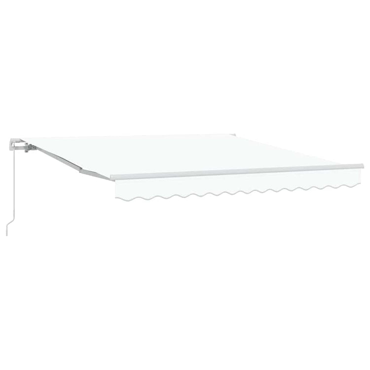 Vidaxx faltbarer Sonnenschirm weiß 350 x 250 cm Polyester und Aluminium