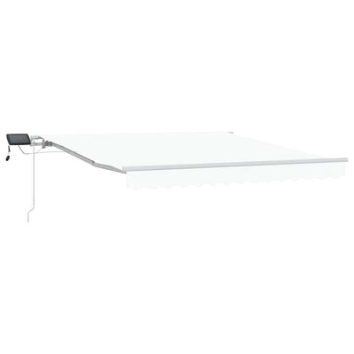 Vidaxx faltbarer Sonnenschirm weiß 350 x 250 cm Stoff und Stahl