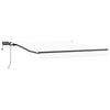 VidaXL faltbarer Sonnenschirm weiß 350 x 250 cm Stoff