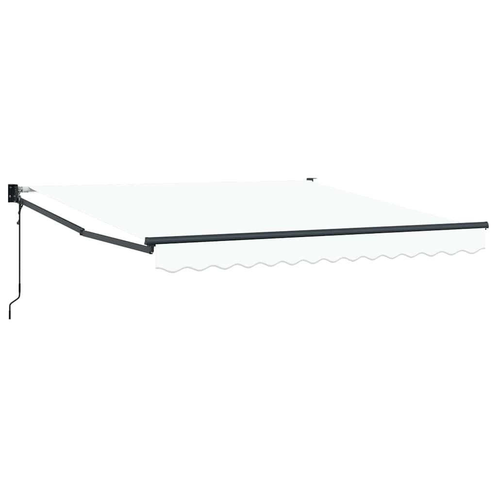 Vidaxx faltbarer Sonnenschirm weiß 350 x 250 cm Polyester und Aluminium