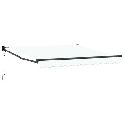 Vidaxx faltbarer Sonnenschirm weiß 350 x 250 cm Polyester und Aluminium