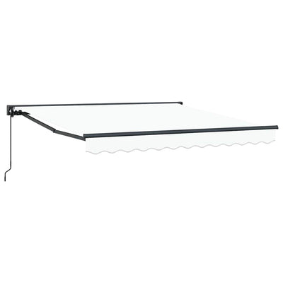 Vidaxx faltbarer Sonnenschirm weiß 350 x 250 cm Polyester und Metall