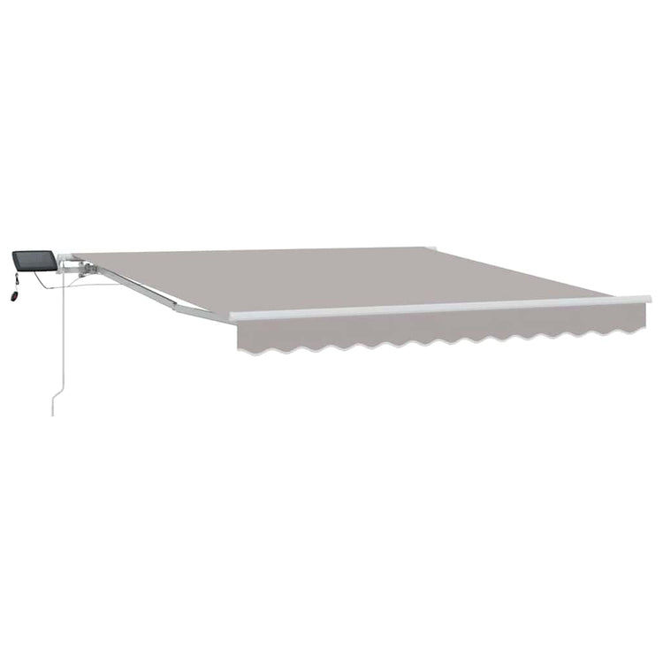 Vidaxx faltbarer Sonnenschirm hellgrau 350 x 250 cm Stoff und Stahl