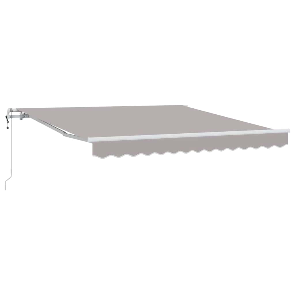 Vidaxx faltbarer Sonnenschirm hellgrau 350 x 250 cm Stoff