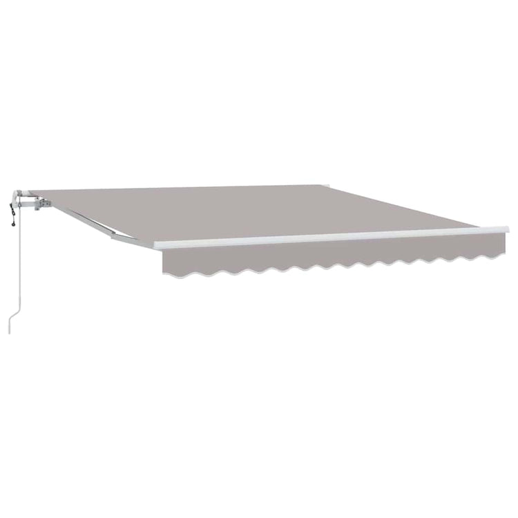 Vidaxx faltbarer Sonnenschirm hellgrau 350 x 250 cm Stoff