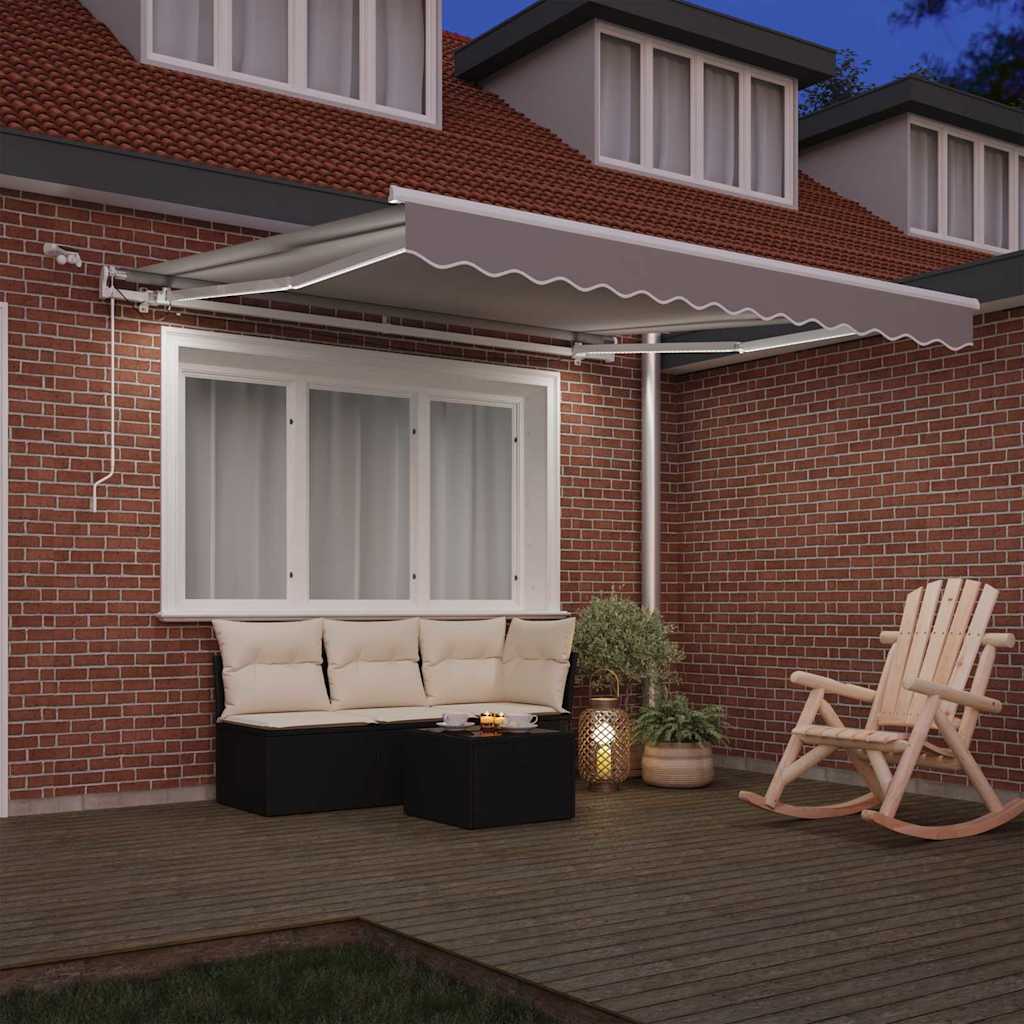 Vidaxx faltbarer Sonnenschirm hellgrau 350 x 250 cm