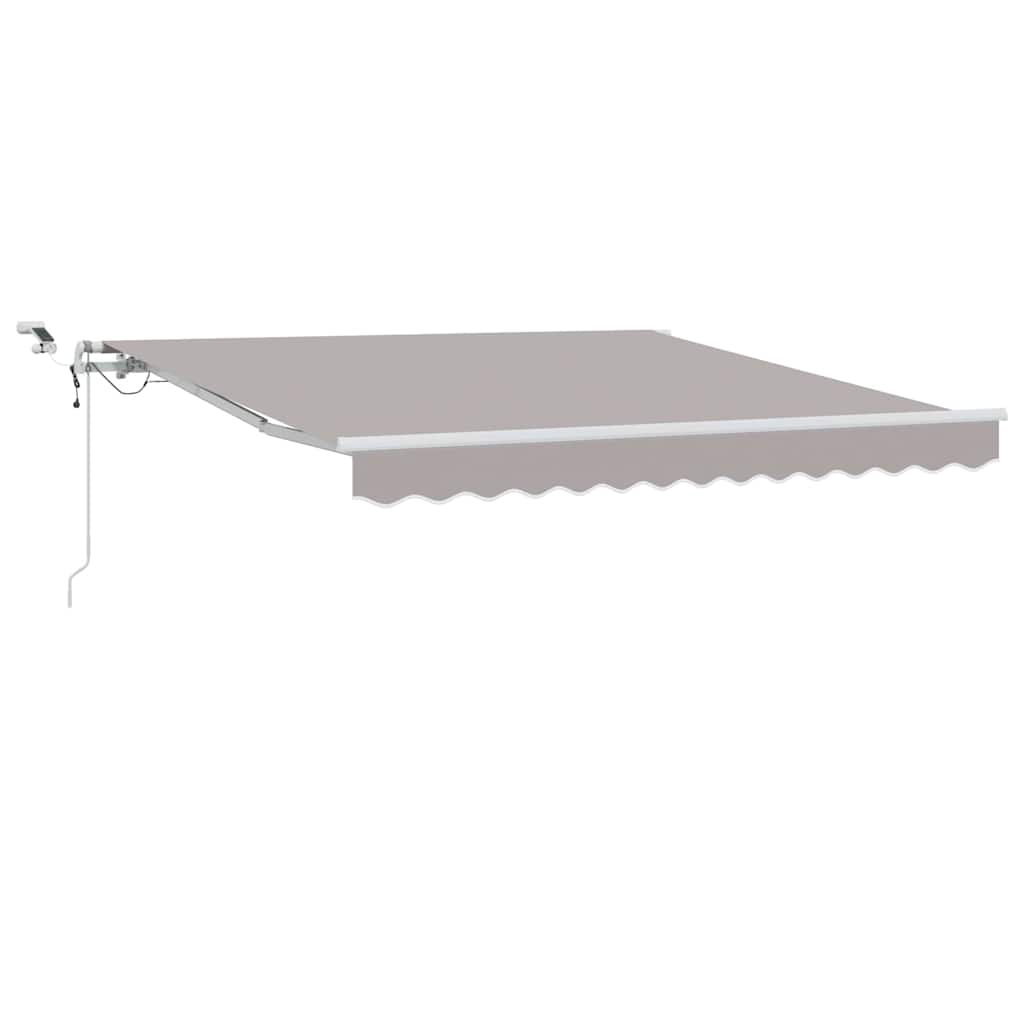 Vidaxx faltbarer Sonnenschirm hellgrau 350 x 250 cm