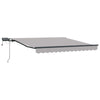Vidaxx faltbarer Sonnenschirm hellgrau 350 x 250 cm Stoff