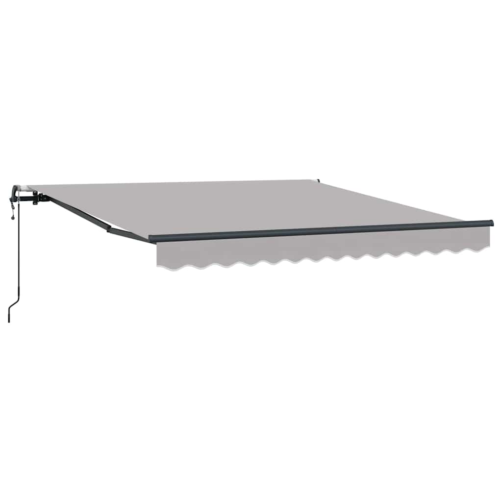 Vidaxx faltbarer Sonnenschirm hellgrau 350 x 250 cm