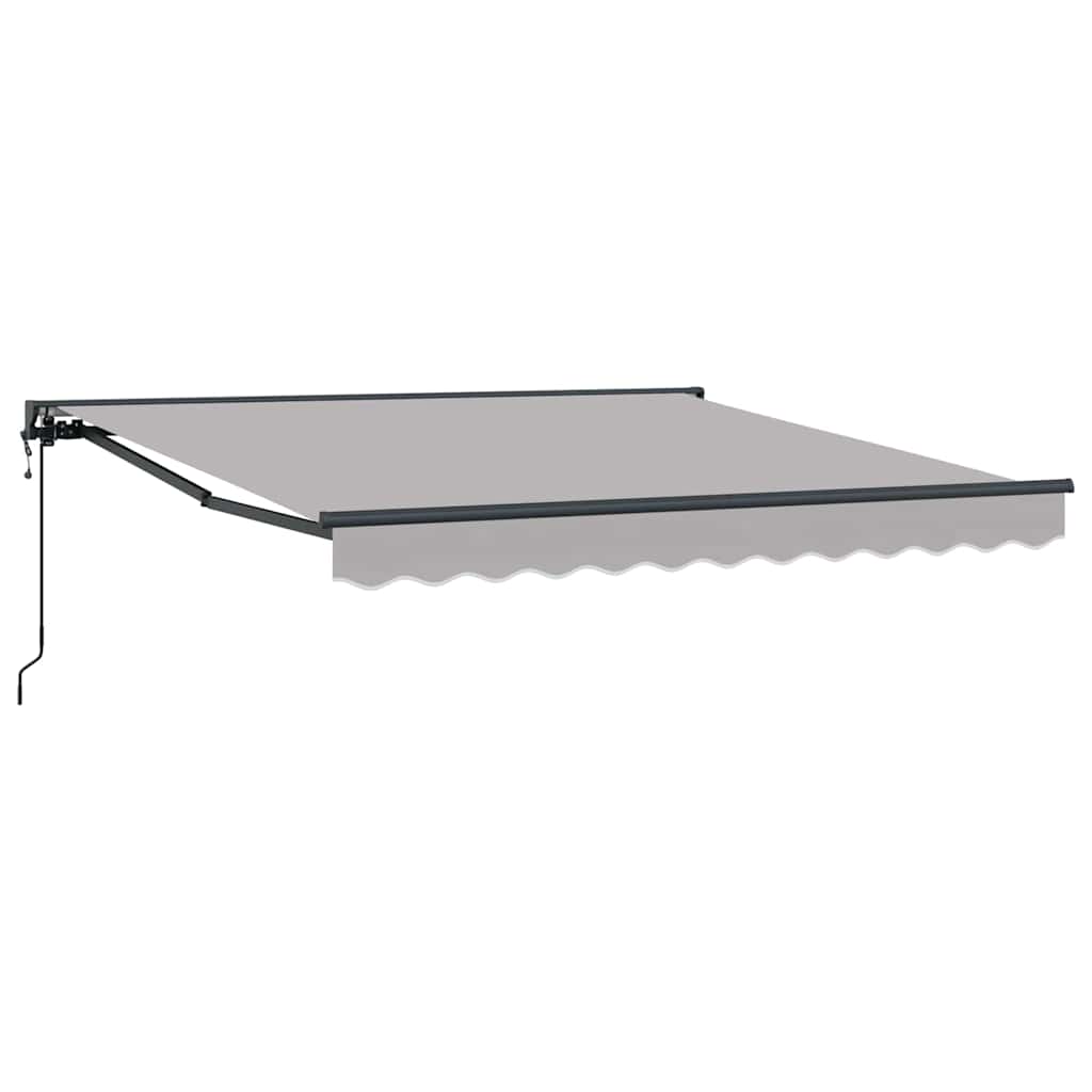 Vidaxx faltbarer Sonnenschirm hellgrau 350 x 250 cm