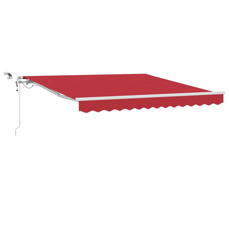 Vidaxx faltbarer Sonnenschirm rot 350 x 250 cm Polyester und Metall