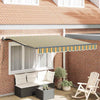 Vidaxx faltbarer Sonnenschirm grün und gelb 350 x 250 cm