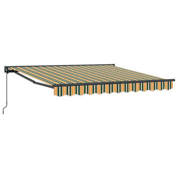 Vidaxx faltbarer Sonnenschirm grün und gelb 350 x 250 cm