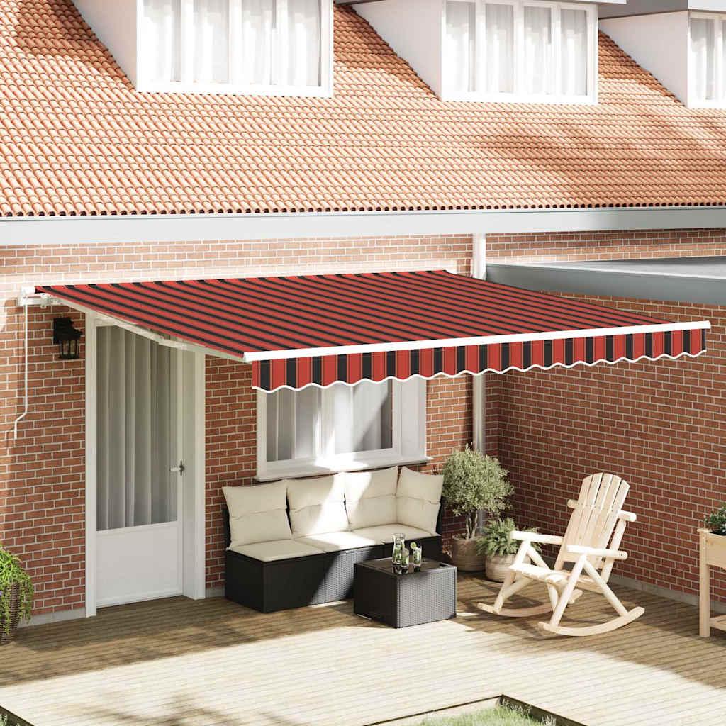 Vidaxx Faltsonnenschirm Orange und Braun 400 × 300 cm