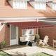 Vidaxx faltbarer Sonnenschirm orange und braun 400 × 300 cm Stoff