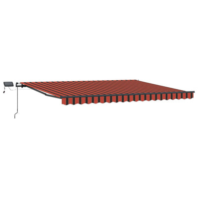 Vidaxx faltbarer Sonnenschirm orange und braun 400 × 300 cm Stoff