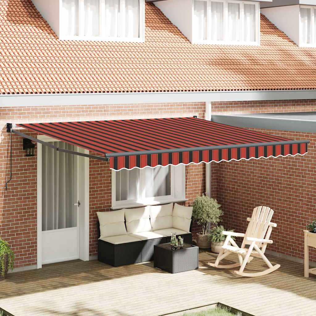 Vidaxx Faltsonnenschirm Orange und Braun 400 × 300 cm
