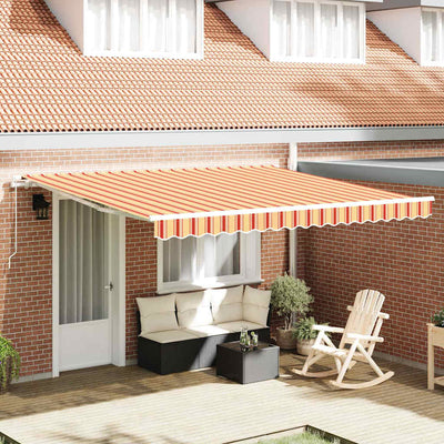 Vidaxx faltbarer Sonnenschirm Gelb und Orange 400 × 300 cm