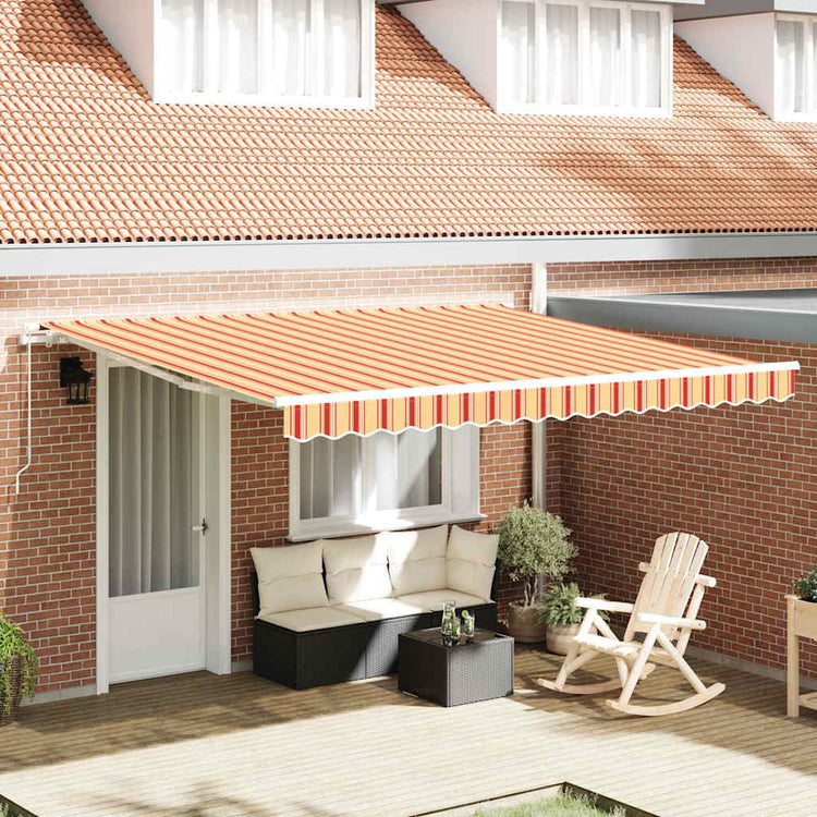 Vidaxx faltbarer Sonnenschirm Gelb und Orange 400 × 300 cm