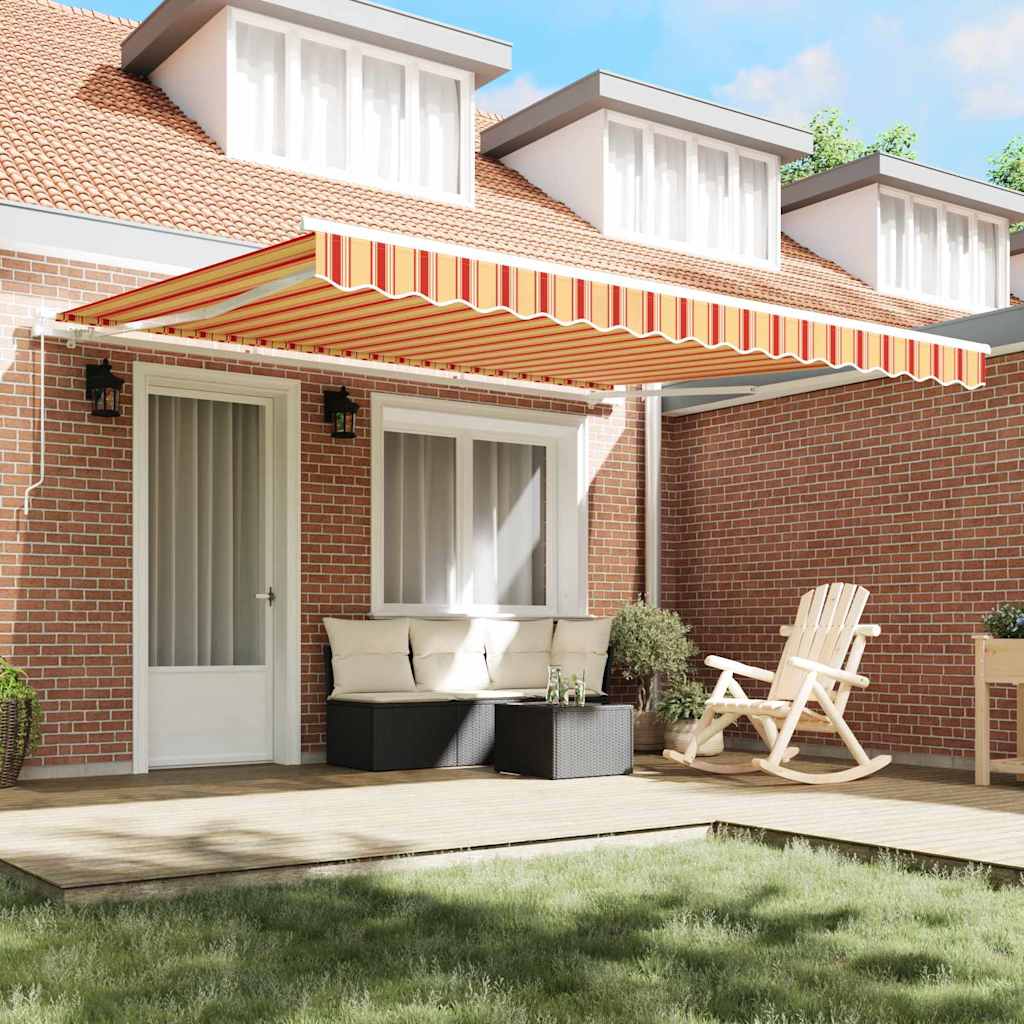 Vidaxx faltbarer Sonnenschirm Gelb und Orange 400 × 300 cm