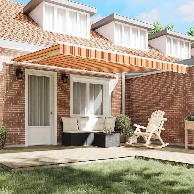 Vidaxx faltbarer Sonnenschirm Gelb und Orange 400 × 300 cm