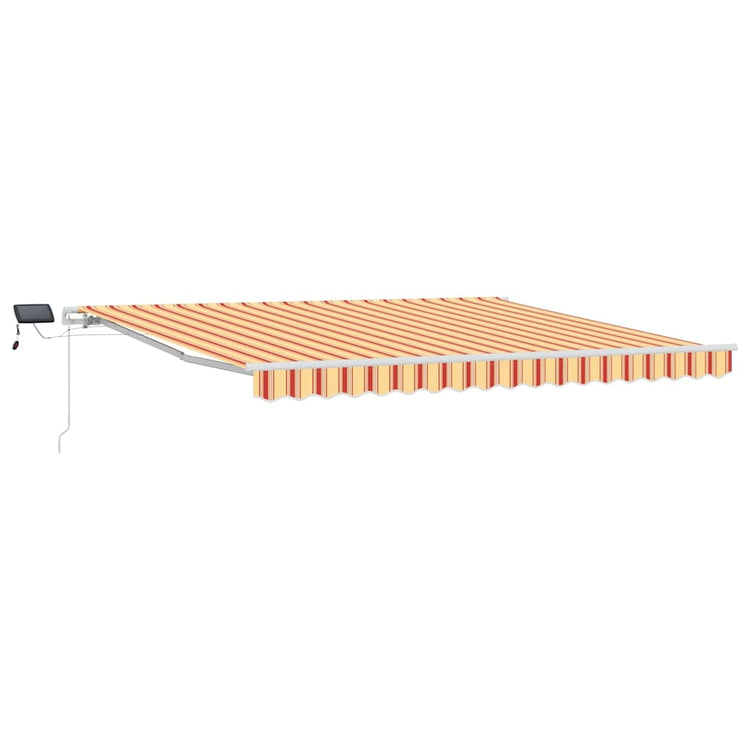 Vidaxx-Faltmarkise mit gelbem und orangefarbenem 400 × 300 cm-Stoff