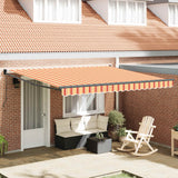 Vidaxx faltbarer Sonnenschirm Gelb und Orange 400 × 300 cm - afbeelding 1