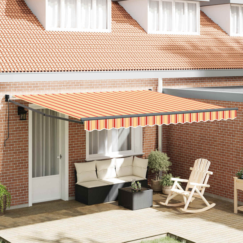 Vidaxx faltbarer Sonnenschirm Gelb und Orange 400 × 300 cm