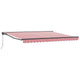 Vidaxx faltbarer Sonnenschirm rot und weiß 400 × 300 cm