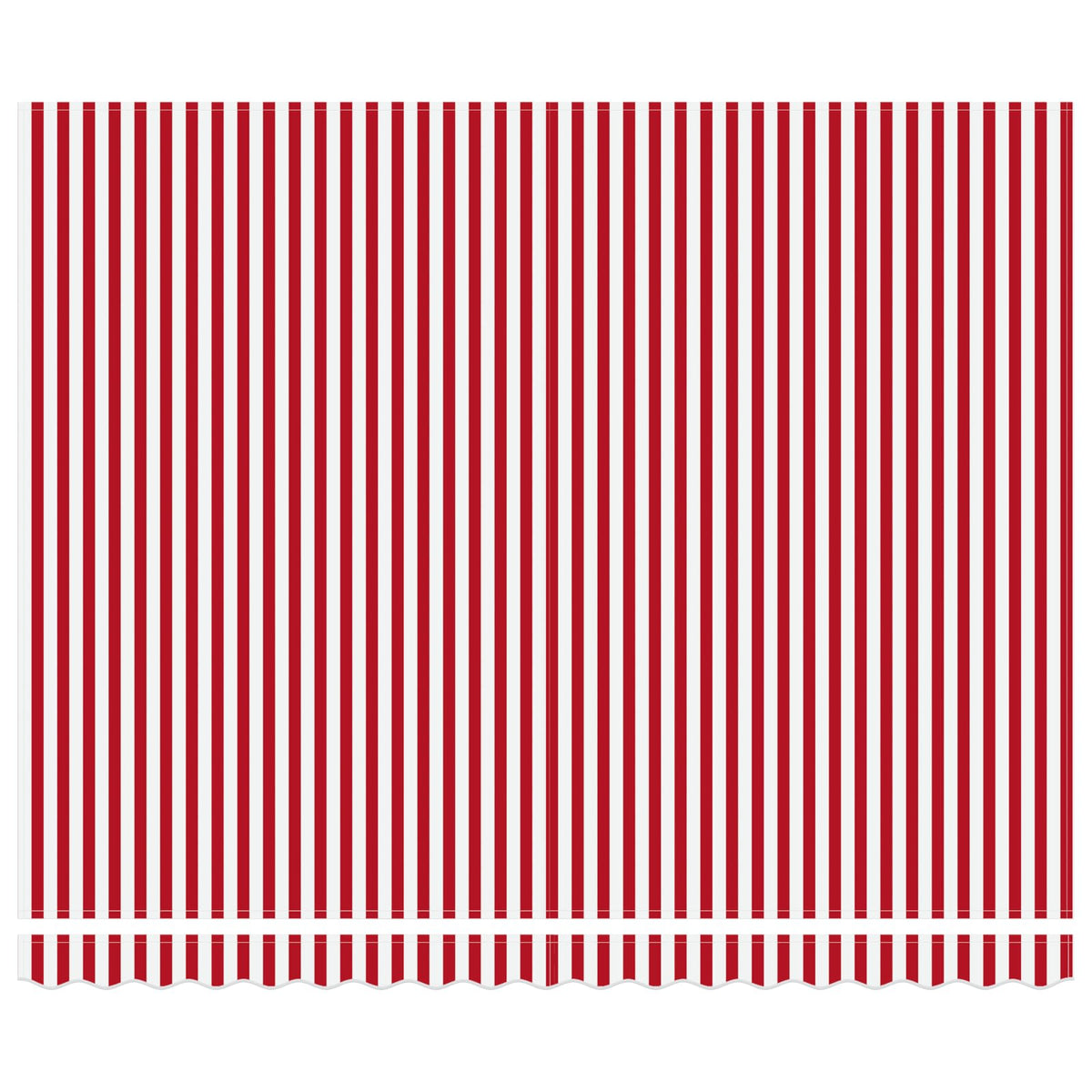 Vidaxx faltbarer Sonnenschirm rot und weiß 400 × 300 cm
