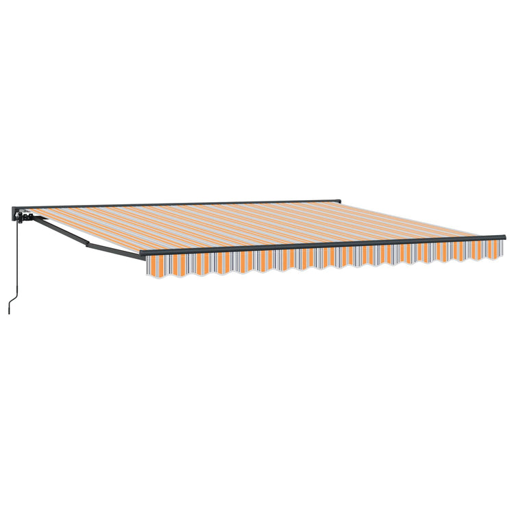 Vidaxx faltbarer Sonnenschirm blau und orange 400 × 300 cm